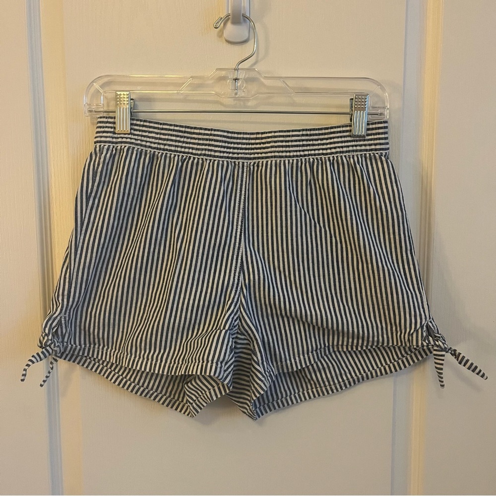 Madewell Blue Striped Shorts